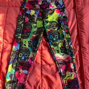 CVG Tie Dye Skulls Capris - Size M